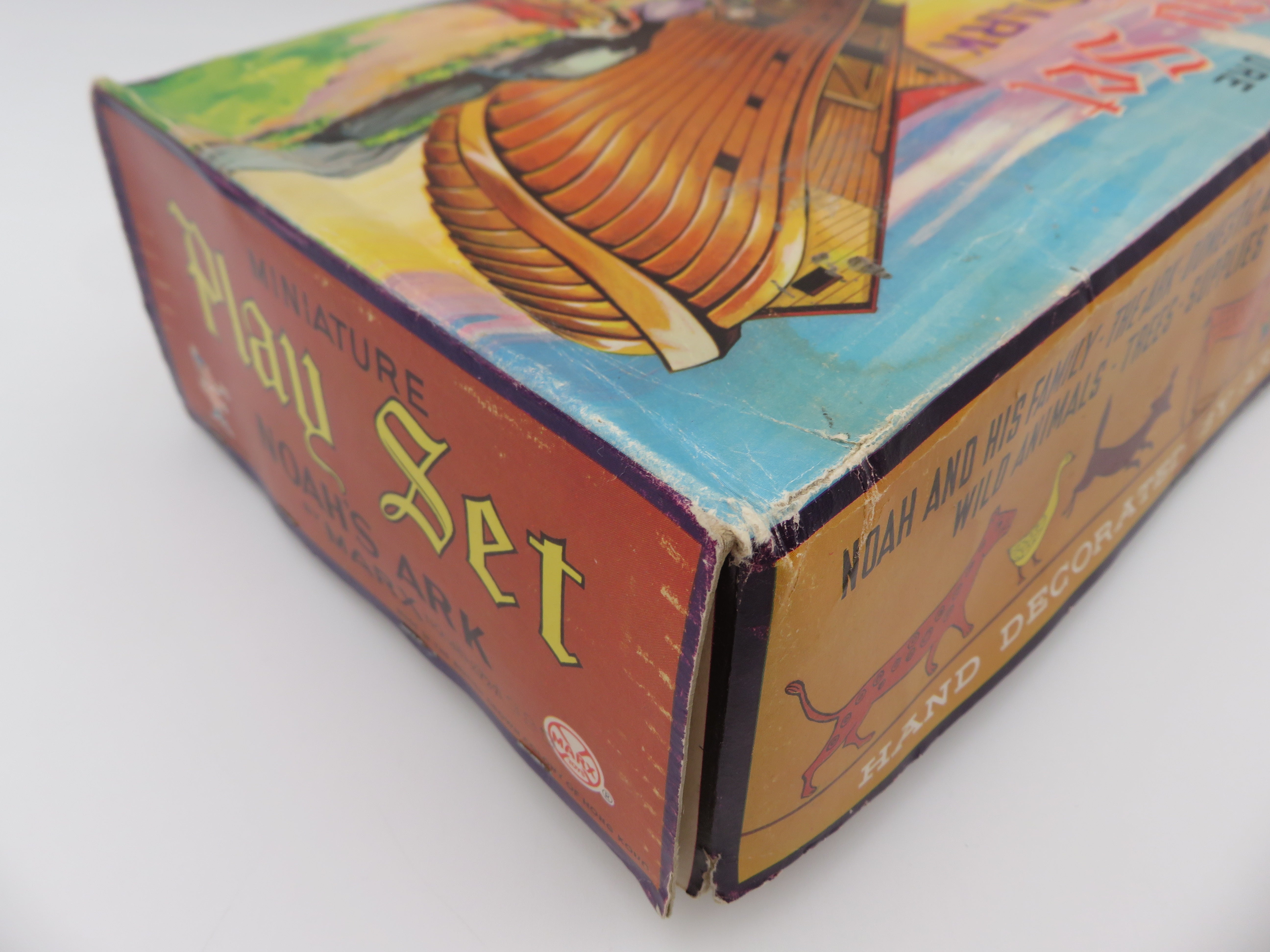 VINTAGE Noah's Ark Miniature Playset - Louis Marx & Co./Marx Toys (1965) Collectible